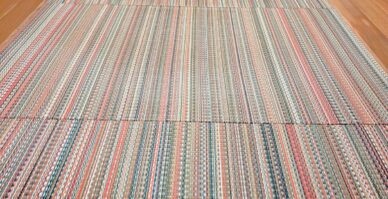 通路のへり無し畳を、積水アースカラー・ボルケーノで表替え