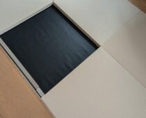 竹炭パワーシートを使用したへり無し畳