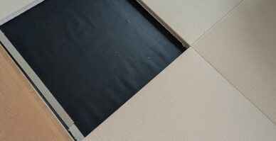 竹炭パワーシートを使用したへり無し畳